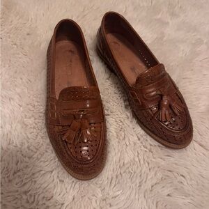 Vintage Brown Tassel Loafers